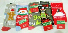 Crew Socks Christmas Stuff on Multicolor by Merry Brite Select Design Below - $10.99