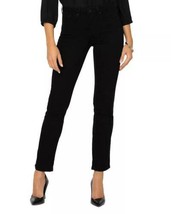 NYDJ Sheri Slim Jeans In Black 10 32 - £36.24 GBP