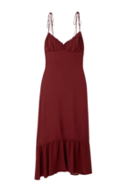 NWT Reformation Embry in Plum Tie Strap Georgette Midi Tank Dress 10 - $190.00