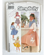 Vintage Simplicity Sewing Pattern 7269 Poodle Skirt Costume Size H 7 - 1... - $10.96 CAD