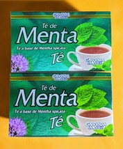 2x MINT Tea † Te de MENTA † Reduce Apetite / Apetito &amp; Stress† 60 bags † MEX - £12.77 GBP