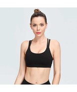 Women U-neck yoga Tank Top Seamless running Fitness Padded Sports Bra - $22.00