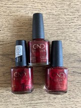 3 x CND Nail Polish Color: #139 Red Baroness NEW Lot of 3 - £16.93 GBP