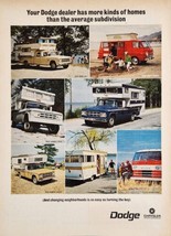 1968 Print Ad Dodge Trucks Pickup,Vans &amp; Motor Homes Chrysler Corporation - £15.47 GBP