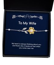 Special Wife Gifts, My Heart is Always Thinking About You and That&#39;s why it Beat - £39.12 GBP