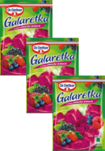 Dr. Oetker instant Jello: FOREST FRUIT flavor PACK of 3 Made in Poland F... - $9.89