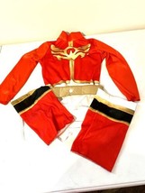 Child Red Power Ranger One Piece Costume Size Small 4 6 Photos Have Measurements - £11.22 GBP