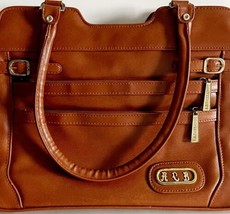 Ambassador Design Vintage Leather Purse Shoulder Carry Business Handbag ... - $39.99