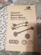 Dexter Axle Operation Maintenance Service Manual 600-8,000lb Capacity LI... - £3.94 GBP