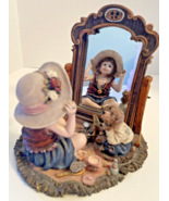 Vtg Dollstone Collection Yesterdays&#39; Child Pretty as a Picture Figurine ... - $247.28 MXN