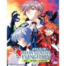 DVD Anime Neon Genesis Evangelion Complete TV Series (1-26) +6 Movie English Dub - £23.14 GBP