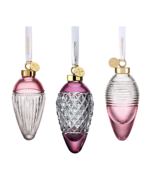 Waterford Crystal Lismore Hope Faith Love Drop Ornaments Set Of 3 Cranbe... - £200.01 GBP