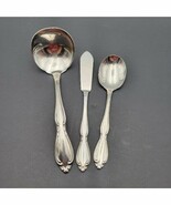 Oneida Deluxe 1847 ROGERS Set of 3 Sugar Spoon, Butter Knife, Serving Co... - $504.54 MXN