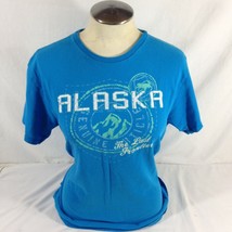 ALASKA-The Last Frontier,Delta Pro Weight Brand ,Tee Shirt, Blue, Womens... - £7.78 GBP