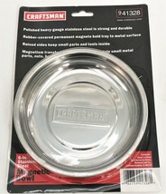 Craftsman 6" Round Heavy Gauge Stainless Steel Magnetic Parts Tray Dish 941328 - $45.99