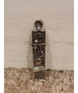 Reed &amp; Barton Grandfather Clock/Mouse Silver Plated Charm for Necklaces ... - $49.14 CAD