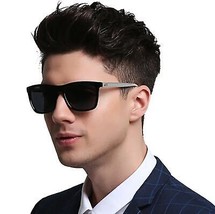 Luxury Square Polarized Sunglasses Men Driving Blue Mirror Lens Classic ... - £15.15 GBP