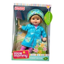 Fisher Price Little Mommy Doll Sweet As Me Blue Raincoat Circa 2008 - $64.34