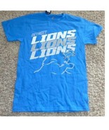 Mens Shirt NFL Football Detroit Lions 2014 Schedule Vintage Blue Tee-sz S - £20.33 GBP