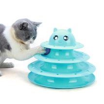 Three-Tier Cat Tower With Rotating Ball Toy - £18.34 GBP
