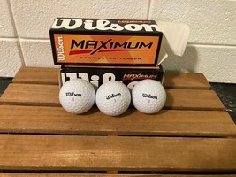 New Wilson Maximum 2 boxes of 3 Golf Balls. (total 6 balls) - $6.50