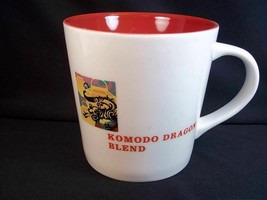 Starbucks coffee mug Komodo dragon blend 2005 red interior 16 oz - £11.76 GBP