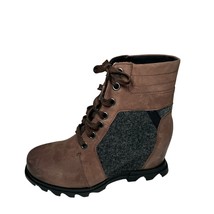 Sorel Women&#39;s Joan of Arctic Wedge III Lexie Boots Tobacco size 9.5 NEW - £62.89 GBP