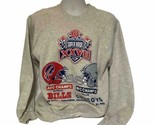 Vintage 90s Buffalo Bills Dallas Cowboys Super Bowl XXVII Crewneck Sweat... - £27.88 GBP