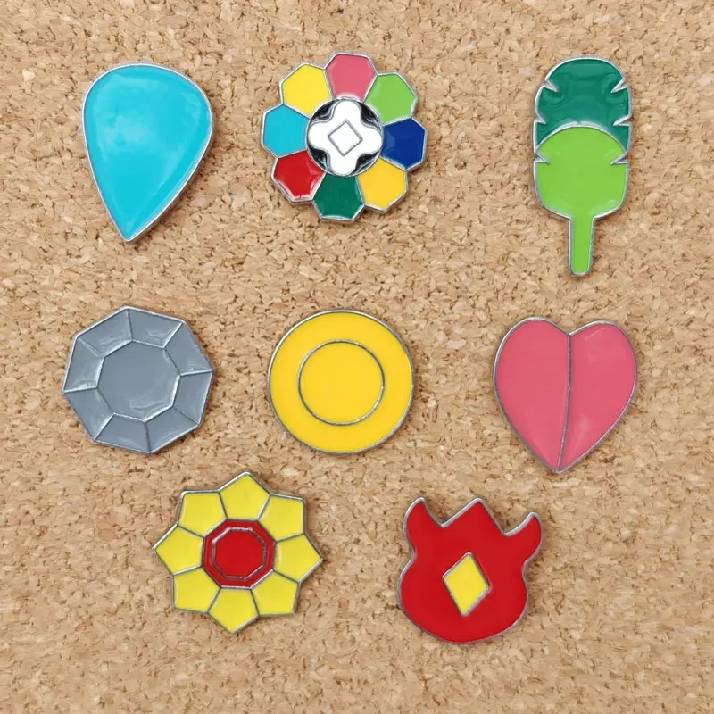 8/pc Pokemon Enamel Pin Lapel Pin for Clothes Brooches on Backpack Brief... - £12.03 GBP+