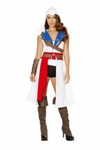 Roma Costume 5pc The Assassins Pretector, White/Blue/Red/Black, Large - £39.58 GBP