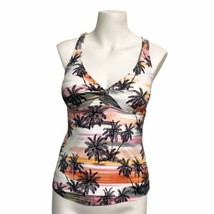 Next Women&#39;s Palm Tree Printed Body Tankini Swim Top Swimwear Size XS - £12.63 GBP