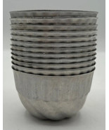 Vintage Jell-O Aluminum Molds Metal Tins Set of 12 PB115 - £15.97 GBP