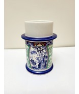 Vintage Blue Willow Green Hurricane Candle Holder Japan Blue &amp; White China - $28.21 CAD