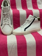 New Madewell MA525 White Leather Sidewalk High Top Sneakers - Women&#39;s 7.5 - £31.13 GBP