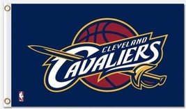 Cleveland Cavaliers Team US Sport Blue Flag 3X5Ft Polyester Banner USA D... - £12.48 GBP