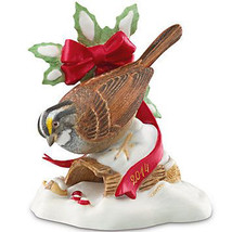 Lenox White Throated Sparrow Christmas Bird Figurine 2014 Limited Editio... - $44.45