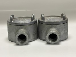 2 PK Crouse-Hinds 0101639 GUA-16 1/2″ Explosion-Proof Conduit Outlet Box... - $55.00