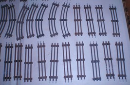 Lot Of 43 Pieces Of 3 Rail Track - Straight &amp; Curve - Dirty - £15.04 GBP