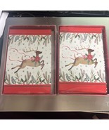 (2) Momentum Christmas Cards Boxes of 20 with 5 Designs Santa Reindeer S... - $20.53 CAD