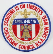 Vintage 1976 Chickasaw Council Show Liberty Team Backpack Boy Scouts BSA Patch - £9.19 GBP