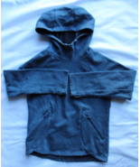 Kyodan Girls Size 7/8 Blue Fleece Scuba Neck Hoodie With Zip Pockets - £11.75 GBP