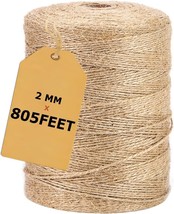 Jute Twine 805FT, Jute Rope for Crafts Gardening Brown 2MM * 805FEET - $9.79