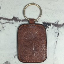 Pompano Beach Florida Vintage Leather Keyring Keychain - £11.15 GBP