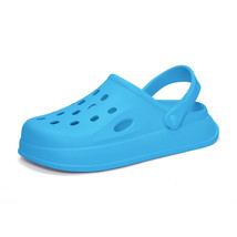 Clogs Men and Women Blue EVA Medical Shoes Clogs, Slip On, Lightweight Sandals - £23.91 GBP