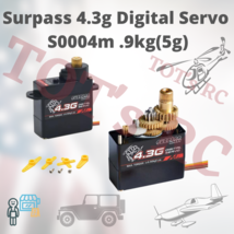 SURPASS Hobby 4.3g Metal Gear Micro Servo for RC plane Robot 1/24 1/28 T... - $10.99