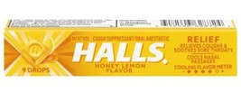 8X HALLS HONEY LEMON COUGH DROPS LIMON Y MIEL PASTILLAS - 8 ROLLS - FREE... - $13.54