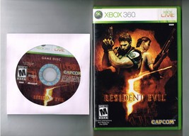 Resident Evil 5 Xbox 360 video Game Disc and Case - $14.57