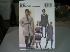 Butterick B6251 Sweater, Jacket &amp; Coat Pattern - Sz L/XL/XXL (16-26) Bus... - £9.66 GBP