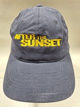 After the Sunset Movie Promo Hat Navy Cap Yellow Script Stretch Flex Fit - $11.83