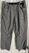 Mountain Hardwear Men's Belted Nylon Travel/Casual Gray Pants  Sz L EUC - $16.96